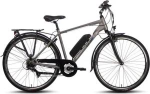 SAXXX E-Bike Trekkingrad Herren 28'' bis 130kg, TS, Reichweite 100km, Pedelec mit Federung, SHIMANO Shimano Tourney 7 Gang Kettenschaltung Schaltwerk, Hinterradmotor, 374 Wh, Akku herausnehmbar, Gepäckträger, Trekking Elektrofahrrad