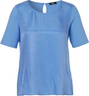 Leicht ausgestelltes Halbarm-Blusenshirt