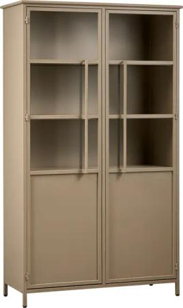 WOOOD Vitrine "Exhibit", mit Glastüren und viel Stauraum, H 170 cm x B 99 cm