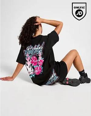 Hoodrich Erupt Boyfriend T-Shirt - Damen, Black