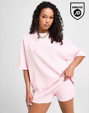 Hoodrich Stellar Waffle Boyfriend T-Shirt - Damen, Pink