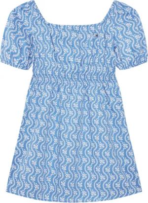 Tommy Hilfiger Sommerkleid KG0KG08473 D Blau Regular Fit