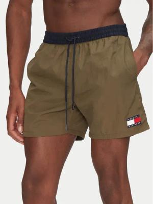 Tommy Hilfiger Badeshorts UM0UM03455 Khakifarben Regular Fit