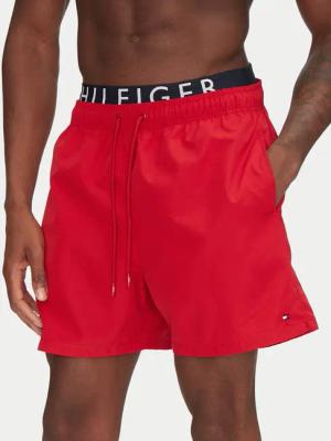 Tommy Hilfiger Badeshorts UM0UM03489 Rot Regular Fit