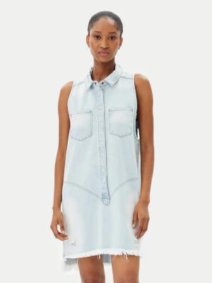 One Teaspoon Jeanskleid Braxton 25354 Himmelblau Regular Fit
