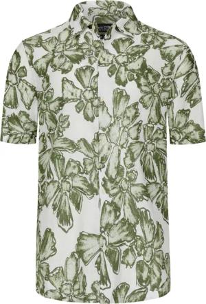 Marc O'Polo Leinen-Kurzarmhemd mit floralem Print, Regular Fit
