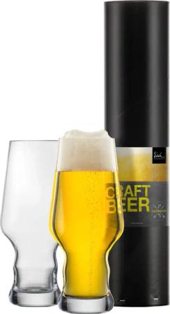 Eisch Germany Bierglas "CRAFT BEER EXPERTS", (Set, 2 tlg., 2 Craft Beer Becher in Geschenkröhre), 2-teilig, 450 ml