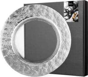 Eisch Germany Platzteller "COLOMBO SILBER", (1 tlg.), in Handarbeit veredelt mit silber-glänzender Glasur, Ø 34 cm
