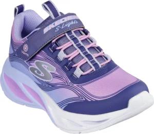 Skechers Sneaker "COSMIC GLOW LIGHTS", Klettschuh mit Glitzer, Größenschablone zum Download