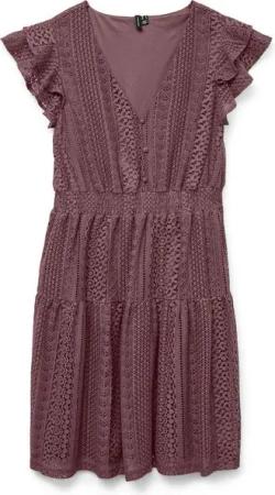 Vero Moda Minikleid VMHONEY LACE V-NECK SHORT DRESS WVN GA
