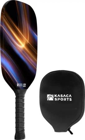 KASACA Pickleballschläger "Pickleball-Schläger Cosmic Ray Carbon", (Set, 2 tlg., Schläger & Schutzhülle)