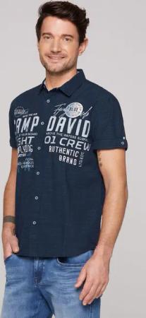 CAMP DAVID Kurzarmhemd, aus Baumwolle