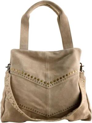 Next Schultertasche Schultertasche aus Leder mit Nietenverzierung (1-tlg)