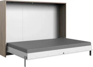 Wimex Schrankbett "Juist Schrankklappbett Gästebett", horizontal klappbar, 3 Liegeflächen, mit Lattenrost, Made in Germany