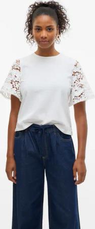 Vero Moda Kurzarmshirt "VMPANNA 2/4 TOP JRS"