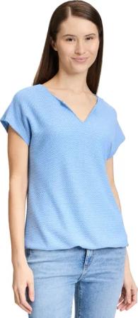 Betty&Co Kurzarmshirt "Betty & Co Casual-Shirt mit Struktur", (1 tlg.), Material
