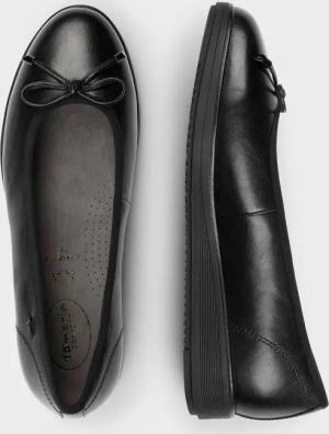 Ballerina mit Keilabsatz - lackschwarz - Gr. 38 von Goldner Fashion