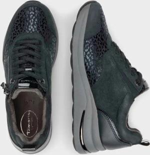 Sneaker im Materialmix mit Leder - marine - Gr. 37 von Goldner Fashion