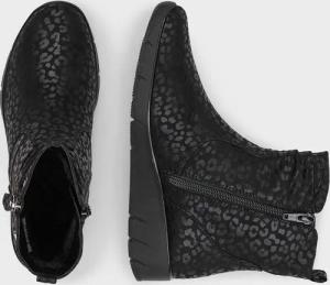 Stiefelette mit Reißverschluss - schwarz - Gr. 42 von Goldner Fashion