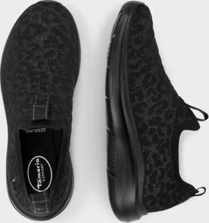 Slip-on-Sneaker mit schimmerndem Lurex - schwarz - Gr. 39 von Goldner Fashion