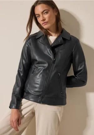 Cecil Damen Biker Jacke in Schwarz, Gr: S