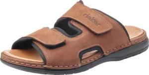Rieker Pantolette, Hausschuh, Sommerschuh, Urlaubschuh mit dezentem Logoschriftzug