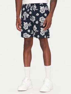 Tommy Hilfiger Stoffshorts Slub Aop Beach DM0DM21947 Dunkelblau Regular Fit