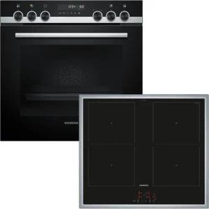 SIEMENS Elektro-Herd-Set PQ521DA3ZM, mit Teleskopauszug nachrüstbar, cookControl30