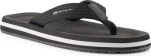 Gant Herren Zehensandalen schwarz Textil & Canvas