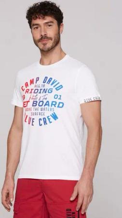 CAMP DAVID Rundhalsshirt aus Baumwolle