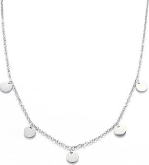 Kim Johanson Kette mit Anhänger Coins (1-tlg), mit 5 Edelstahl-Plättchen, verstellbar & modern