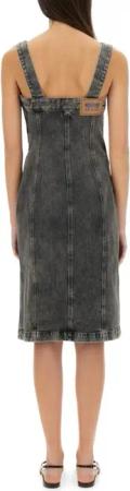 Moschino - Denim Midi Dress - Größe M - grau