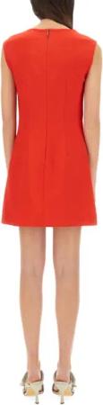 MSGM - Draped Slim Fit Mini Dress - Größe 40 - red