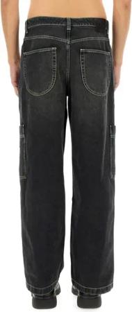 Off-White - Relaxed Fit Cargo Jeans - Größe 32 - schwarz