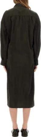 Lemaire - "Straight Collar Twisted" Dress - Größe 38 - braun
