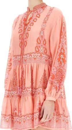 Etro - Relaxed Fit Tiered Mini Dress - Größe 42 - pink