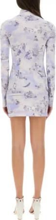 Off-White - "Serenity" Short Dress - Größe 40 - blau