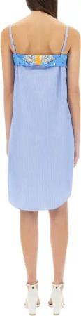 Moschino - Patchwork Cotton Dress - Größe 38 - blau