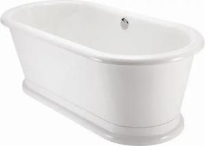 Casa Padrino Badewanne Badewanne freistehend 1800mm BLonR Weiß - Freistehende Retro Antik Badewanne