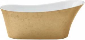 Casa Padrino Badewanne Art Deco Badewanne freistehend Gold Modell He-Hol 1710mm - Freistehende Retro Antik Jugendstil Badewanne