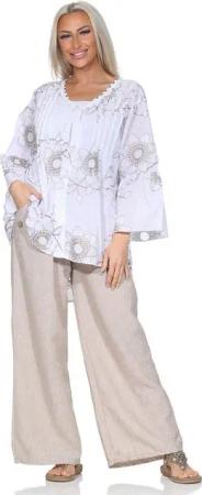 OriginalYou Longbluse Damen Bluse leichte Schlupfbluse Sommer Spitzenbluse