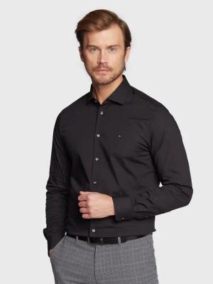 Tommy Hilfiger Hemd MW0MW25040 Schwarz Slim Fit