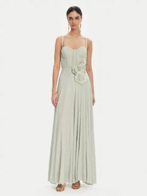Elisabetta Franchi Abendkleid AB-R22-52E2 Grün Regular Fit