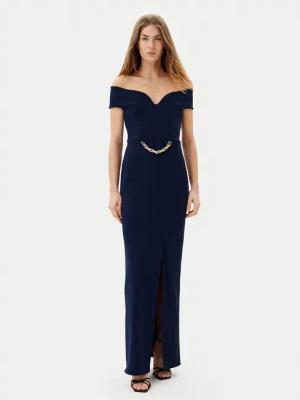 Rinascimento Abendkleid CFC012361000 Dunkelblau Regular Fit