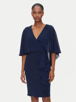 Rinascimento Coctailkleid CFC0123560003 Dunkelblau Regular Fit