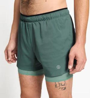 CIELE ATHLETICS DLY 5 Long Brief Herren Laufshorts (Grün S Größe)