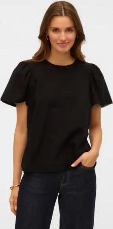 Vero Moda Kurzarmbluse VMPRETTY SS TOP WVN GA NOOS