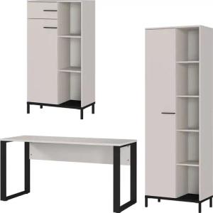 GERMANIA Büromöbel-Set "GW-Rovigo", (3 tlg.), Schreibtisch mit Knieblende, Made in Germany