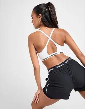 Under Armour Sport Bras UA Crossback Low Bra - Damen, Weiss