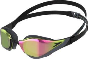 Speedo Schwimmbrille Speedo Fastskin Pure Focus Mirror Black/Cool Grey/Ruby, (1-St), Professionelle Performance